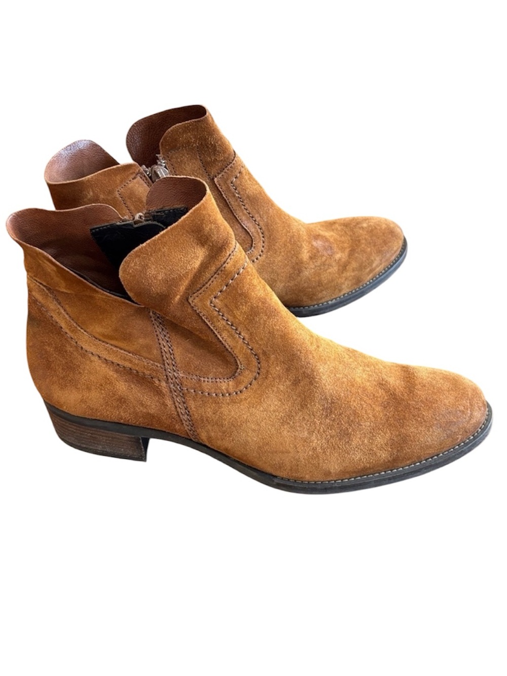 Tan Suede Ankle Boot by Paul Green 6